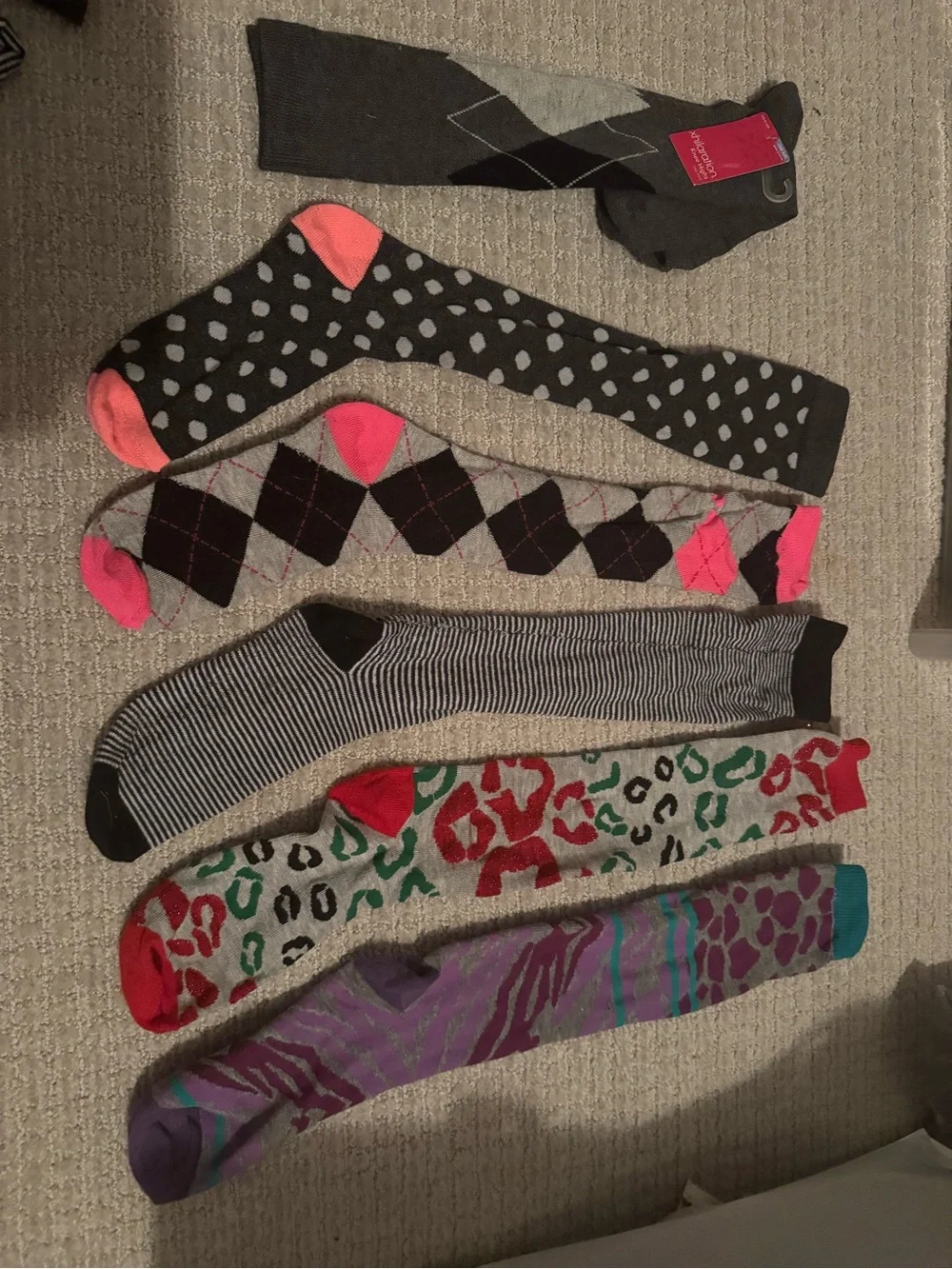 6 pair of women’s knee high socks